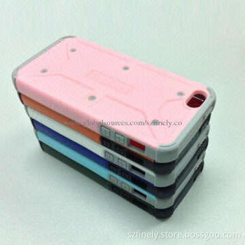 PC + TPU Cases for iPhone 5/5S, double injection, beetle design, simple and fashionable